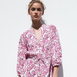 Zara Floral Print Mini in Pink